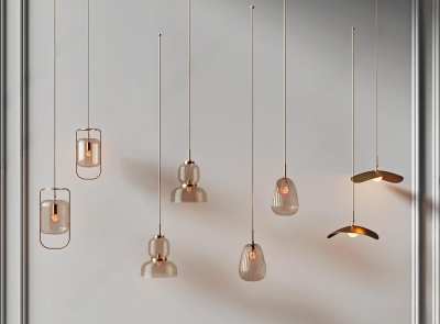 现代吊灯3D模型下载